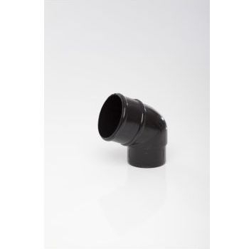 Polypipe 68mm 112.5 degree Offset Bends - Black RR127B Image 1