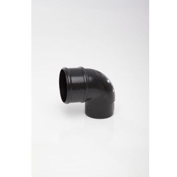 Polypipe 68mm 92.5 degree Offset Bends - Black RR132B Image 1