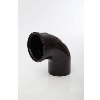 Polypipe 110mm 92.5 degree Single Socket - Black SB409B Image 1