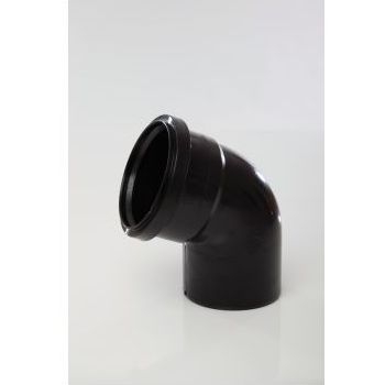 Polypipe 110mm 112.5 degree Bends - Black SB411B Image 1
