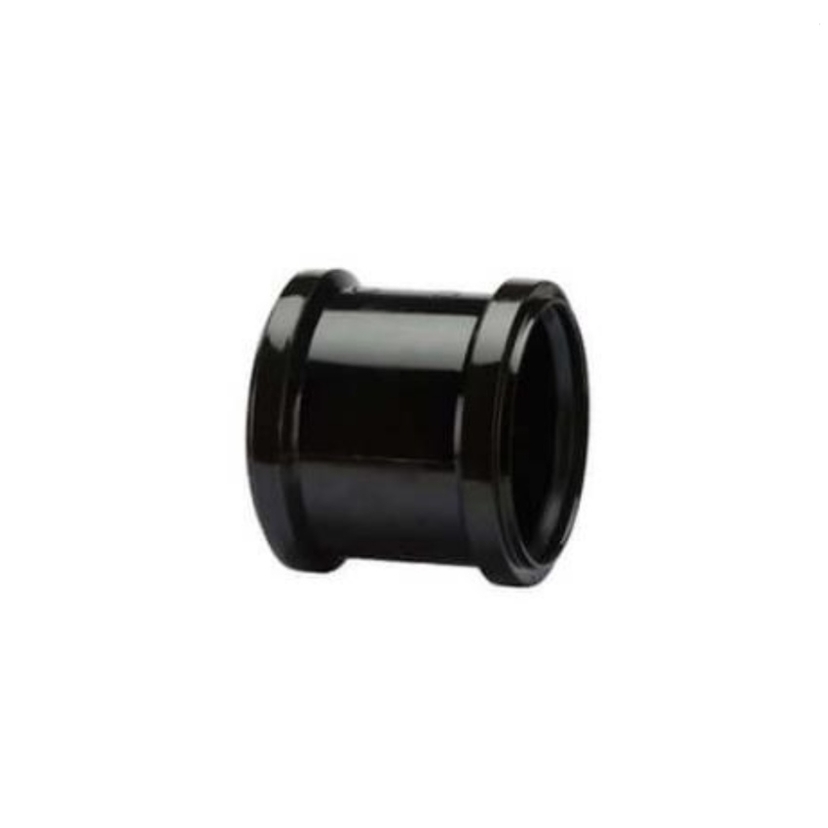 Polypipe 110mm Double Socket Slip - Black SH45B Image 1