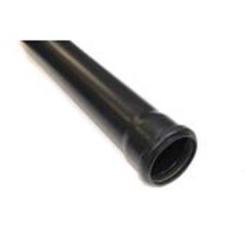 Polypipe 82mm Single Socket 3m Pipe - Black SP330B Image 1