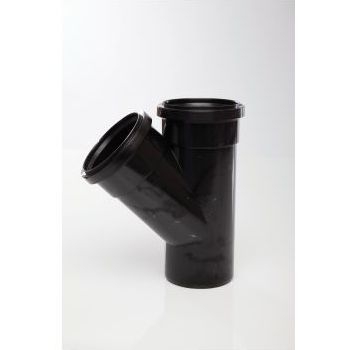 Polypipe 110mm 135 degree Single Branch - Black ST404B Image 1