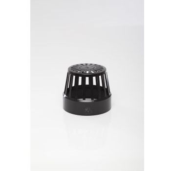 Polypipe 110mm Vent Terminal - Black SV42B Image 1