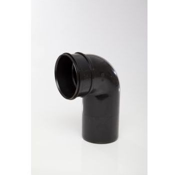 Polypipe 110mmSystem 2000 90 degree Close Bend - Black SWB47B Image 1