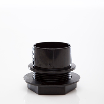 Polypipe 40mm Tank Connector - Black WS36B Image 1