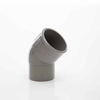 Polypipe 40mm System 2000 45 degree MuPVC Spigot MU205SG Image 1