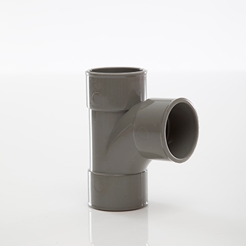 Polypipe 40mm System 2000 MuPVC Swept Tee MU216SG Image 1