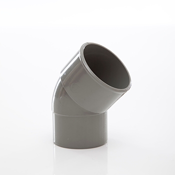 Polypipe 50mm System 2000 45 degree MuPVC Spigot MU305SG Image 1