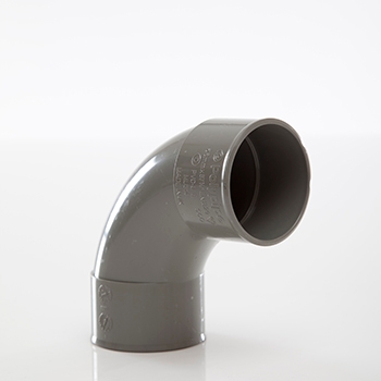 Polypipe 50mm System 2000 MuPVC Swept Bend MU314SG Image 1