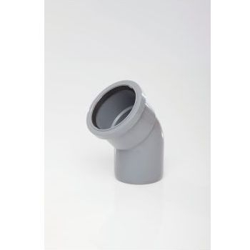 Polypipe 82mm 135 degree Single Socket Bend - Grey SB312G Image 1