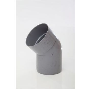 Polypipe 110mm 135 degree Offset Bend Socket/Spigot - Grey SB404G Image 1