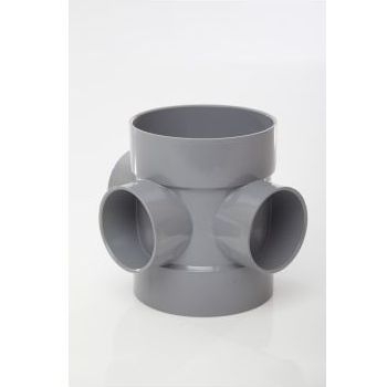 Polypipe 110mm Short Boss Pipe - Grey SE60G Image 1