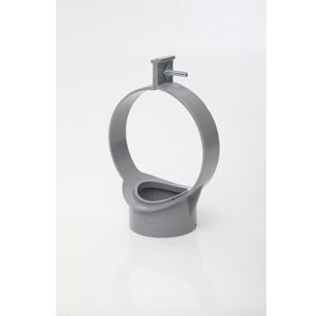 Polypipe 110mm Strap Boss - Grey SG40G Image 1