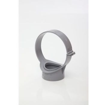 Polypipe 110mm Strap Boss Side Fixing - Grey SG70G Image 1