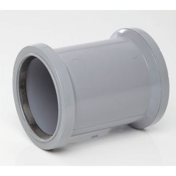 Polypipe 82mm Double Socket - Grey SH34G Image 1