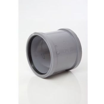 Polypipe 110mm Double Socket - Grey SH44G Image 1