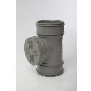 Polypipe 4" System 2000 Short Double Socket Access Pipe SWA44SG Image 1