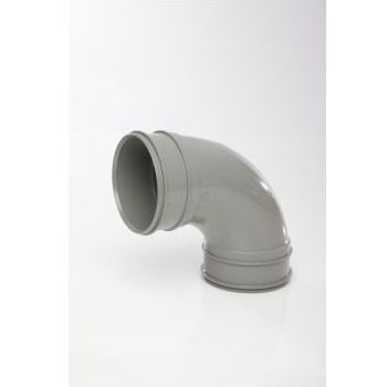 Polypipe 110mm System 2000 92.5 degree Double Socket Bend SWB22SG Image 1