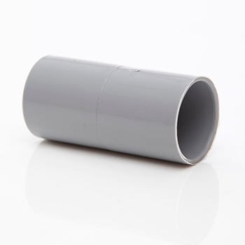 Polypipe Pushfit Overflow Straight Connector - Grey VP44G Image 1