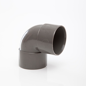 Polypipe 32mm 90 degree Knuckle Bend - Grey WS15G Image 1