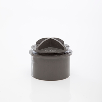 Polypipe 40mm Screwed Access Plug - Grey WS30G Image 1
