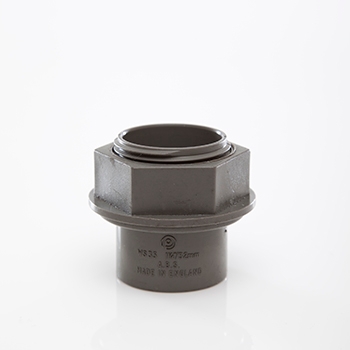 Polypipe 32mm Tank Connector - Grey WS35G Image 1