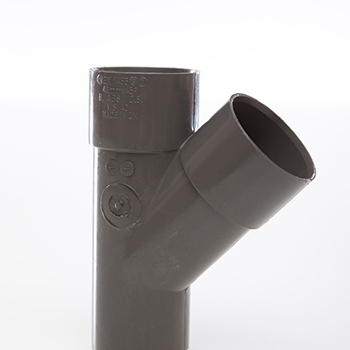 Polypipe 40mm 45 degree Junction - Grey WS40G Image 1