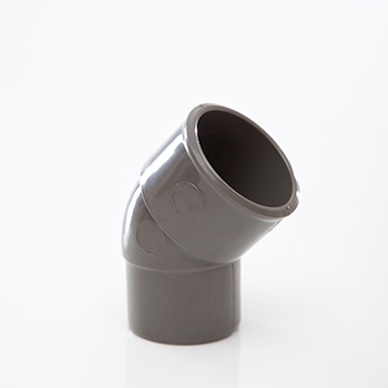 Polypipe 32mm 45 degree Spigot Bend - Grey WS48G Image 1