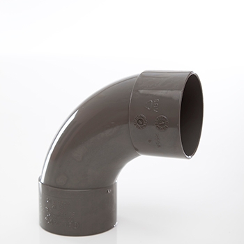 Polypipe 50mm 92.5 degree Swept Bend - Grey WS52G Image 1