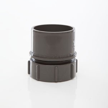 Polypipe 50mm Screwed Access Plug - Grey WS72G Image 1