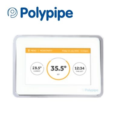 Polypipe Smart+ Standard TFT Thermostat - White UFHTFTWP Image 1
