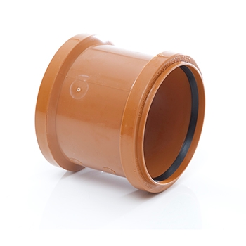Polypipe Coupler Non Slip Double Socket UG401 Image 1