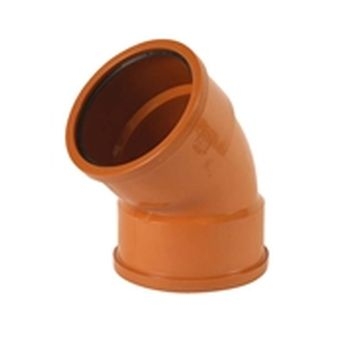 Polypipe 45 degree Double Socket Short Radius Bend UG403 Image 1
