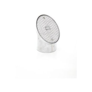 Polypipe Aluminium Rodding Eye with Oval Plate UG422 Image 1
