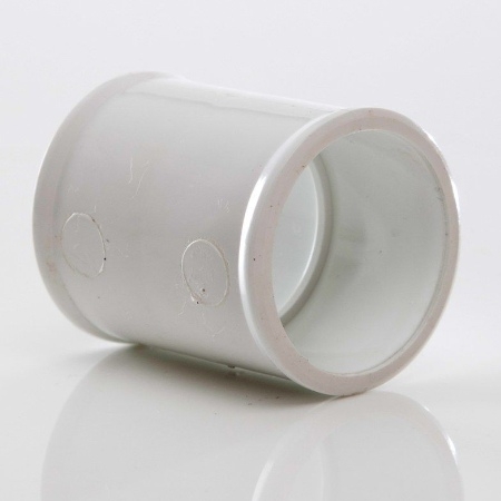 Polypipe 32mm System 2000 MuPVC Coupling - White MU110W Image 1