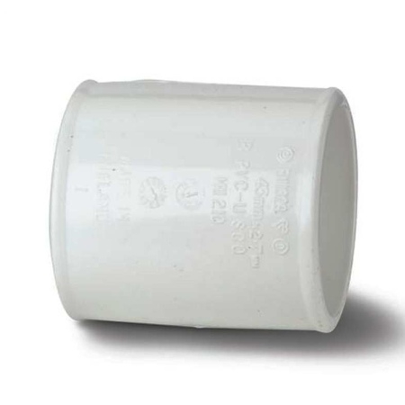 Polypipe 40mm System 2000 MuPVC Coupling - White MU210W Image 1