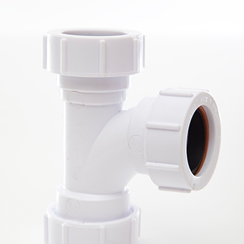 Polypipe 32mm Universal Tee - White PS21 Image 1