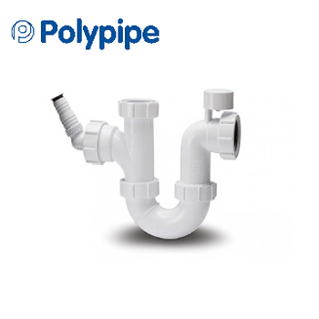 Polypipe 40mm Washing Machine Trap Anti-Syphon PWM2PV Image 1