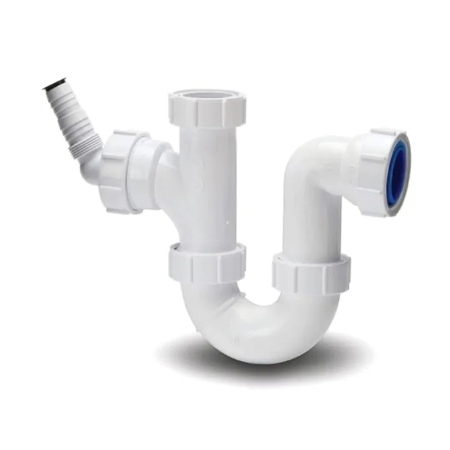Polypipe 40mm x 3" Washing Machine Half Trap PWM2 Image 1