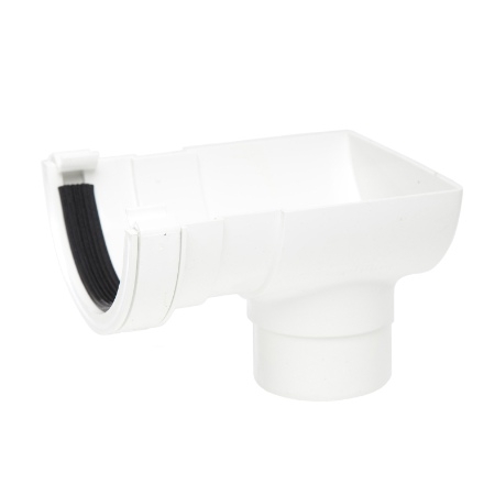 112mm Short Stop End Outlet Wh Image 1