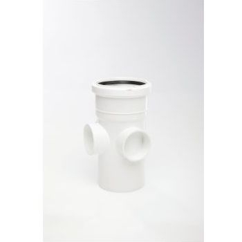 Polypipe 110mm Single Boss Pipe - White SJ454W Image 1