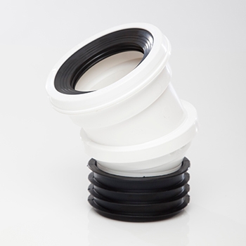 Polypipe Kwickfit WC 0-30 degree Adjustable Swivel Pan Connector SK56 Image 1