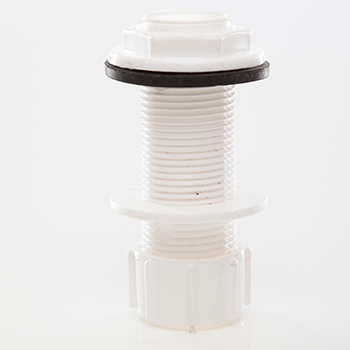 Polypipe Pushfit Overflow Straight Tank Connector VP49W Image 1