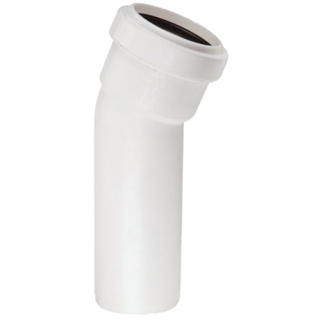 Polypipe 32mm Pushfit Soil Boss Bend - White WP19W Image 1