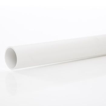 Polypipe 32mm 3m Wastepipe - White WS11W Image 1