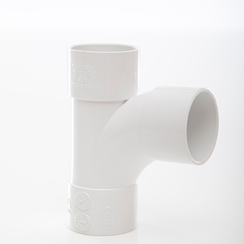 Polypipe 32mm 92.5 degree Swept Tee - White WS21W Image 1