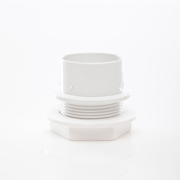 Polypipe 40mm Tank Connector - White WS36W Image 1