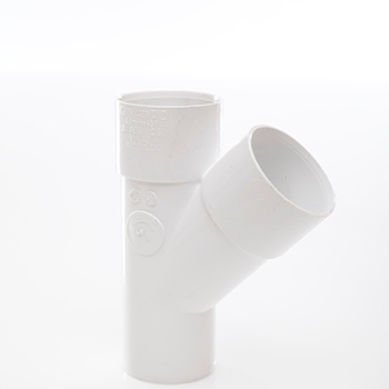 Polypipe 40mm 45 degree Junction - White WS40W Image 1