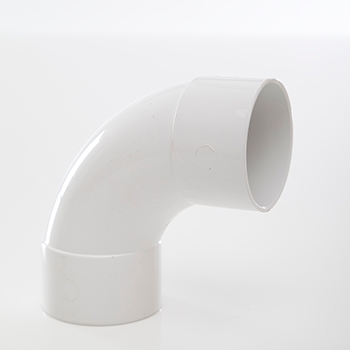 Polypipe 50mm 92.5 degree Swept Bend - White WS52W Image 1